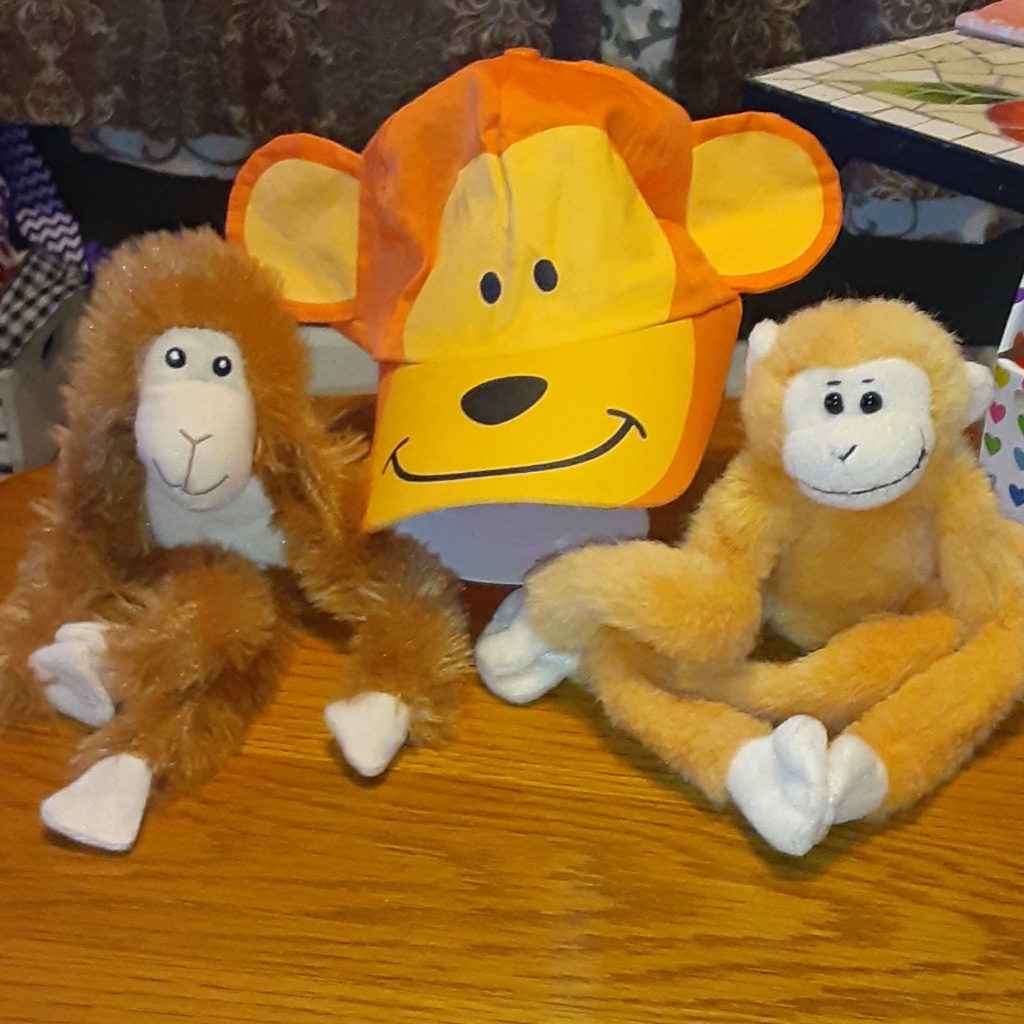 Monkey Bundle Adjustable Lightweight Hat 2 Stuffie